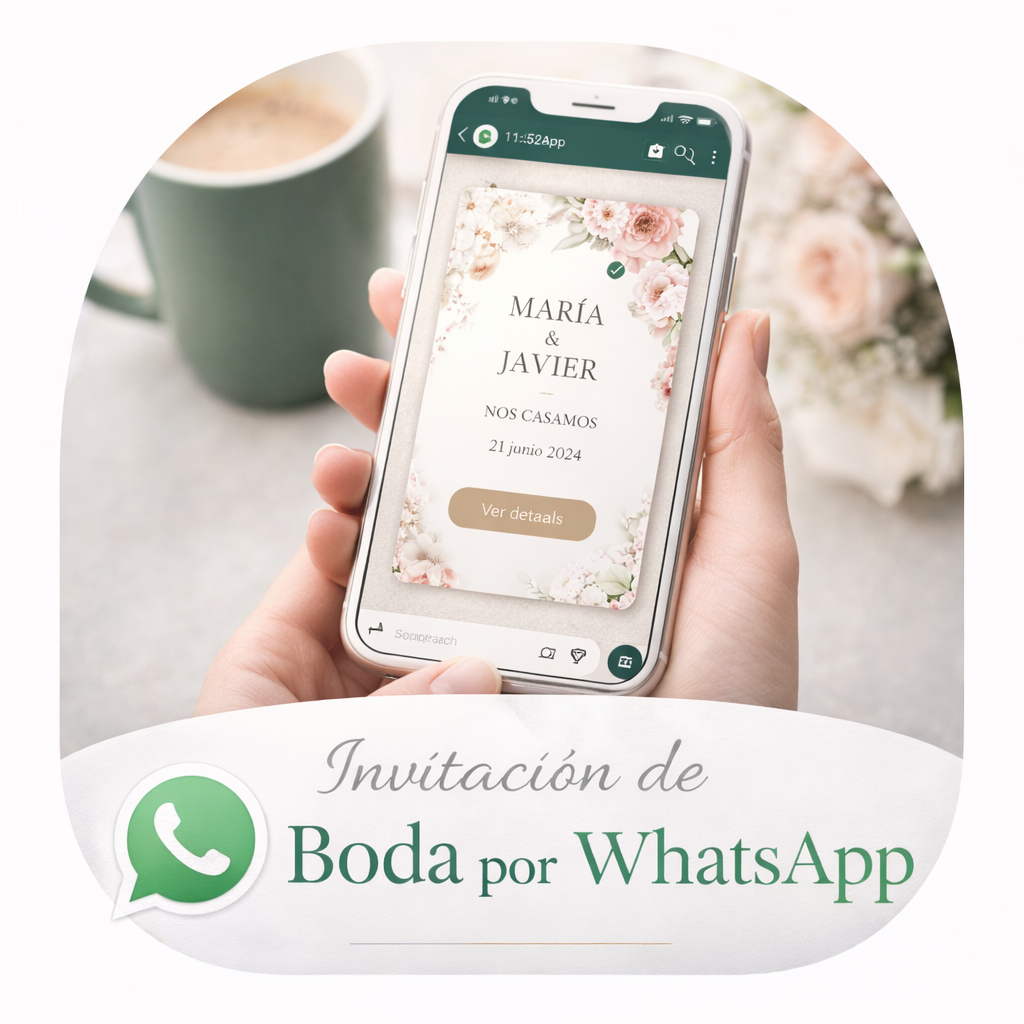 invitación de boda para enviar por whatsapp